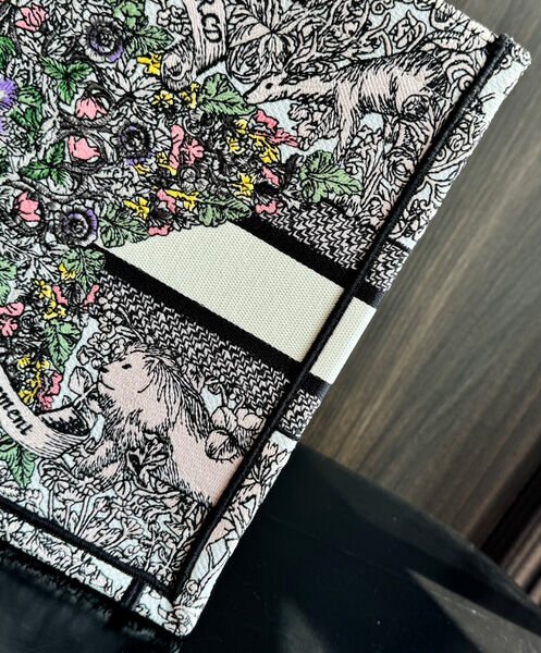 Christian Dior Medium Dior Book Tote Gray